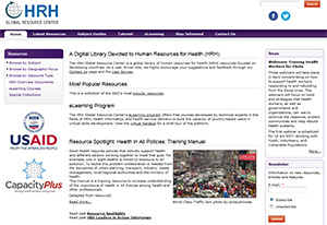 HRH Global Resource Center screenshot