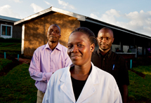 Health workers in Kenya