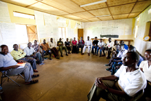 Students at a VCT training, Southern Sudan