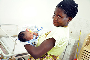 Mother and baby in Ghana