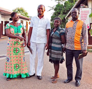 Staff at Agogo Presbyterian Hospital