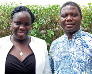 Doris Mwarey and Samuel Nugblega