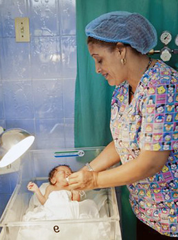 Health worker in the Dominican Republic