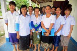 CapacityPlus's new productivity tool will support health workers like these staff members at Pakgneum District Hospital.