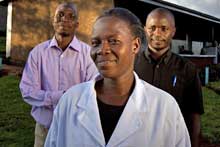 Health workers in Kenya