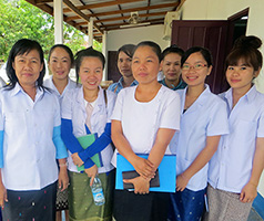 Health workers in Lao PDR