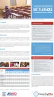Bottlenecks in production of health workers poster