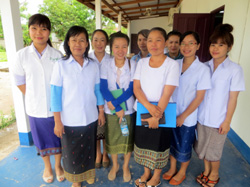 Health workers in Lao PDR