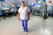 Health worker in Guatemala