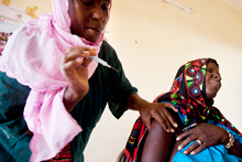 Health worker in Mali