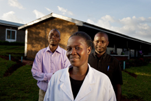 Health workers in Kenya