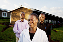 Health workers in Kenya