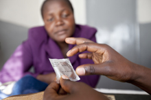 Demonstration at a health center in Kenya