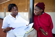 Health workers in Kenya