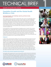 Technical Brief 1: Population Growth and the Global Health Workforce Crisis