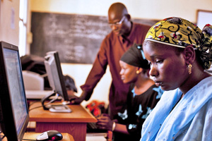 Health students in Mali