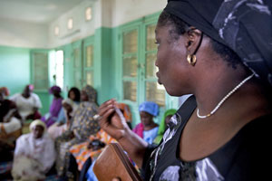 Health worker in Senegal