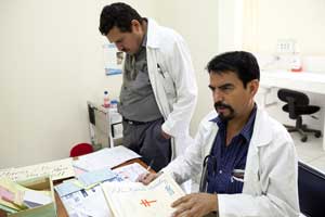 Health workers in Guatemala