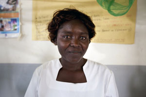 Health worker in Kenya