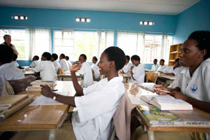 Health professional students in Rwanda