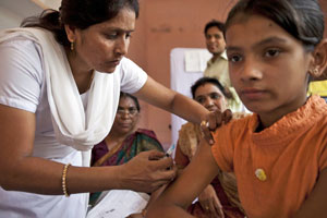 Health worker in India